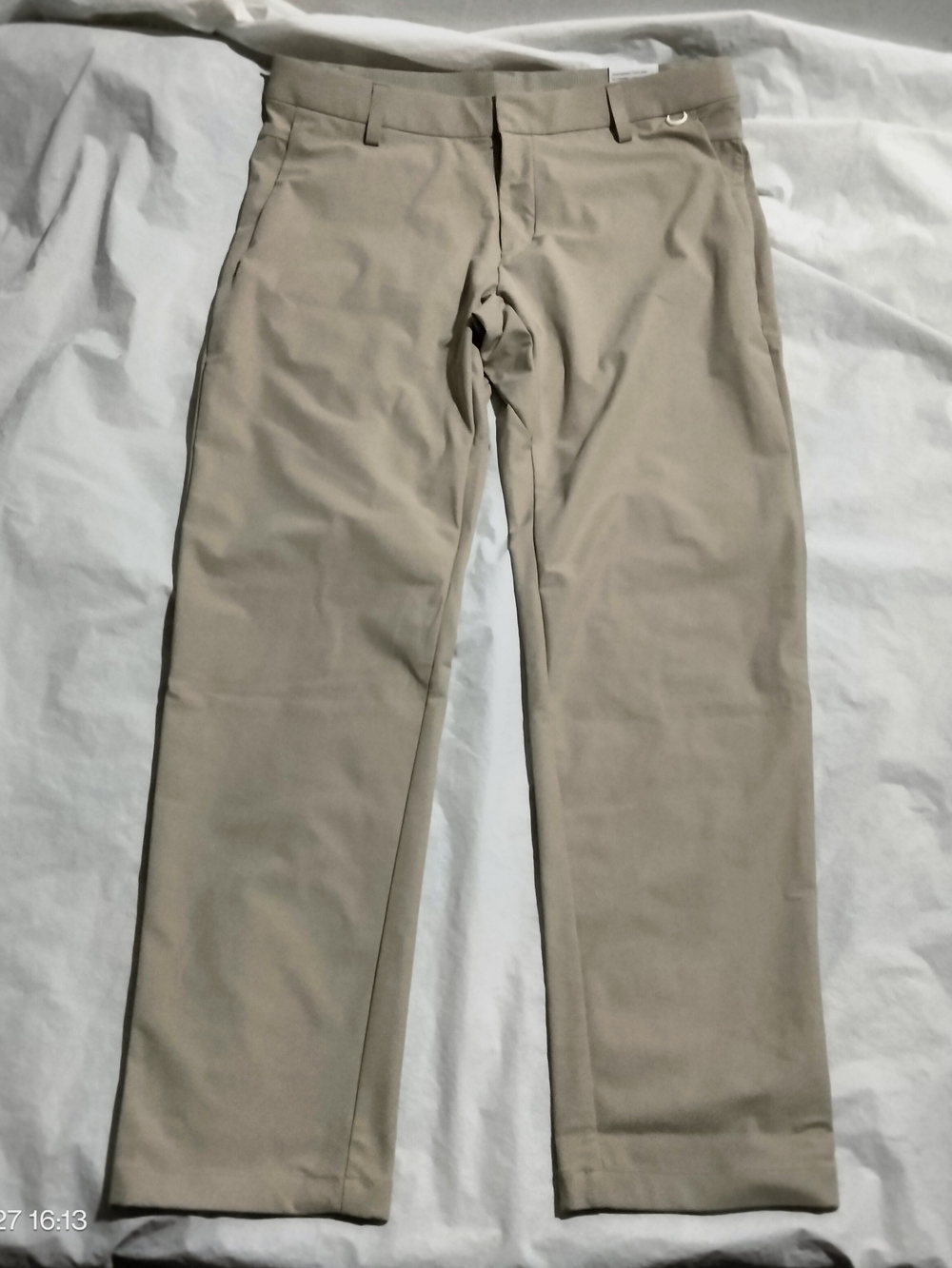 Nike 24.7 PerfectStretch Dri-FIT 5-Pocket Slim Fit Pants Men 34x32 Khaki HQ6928-